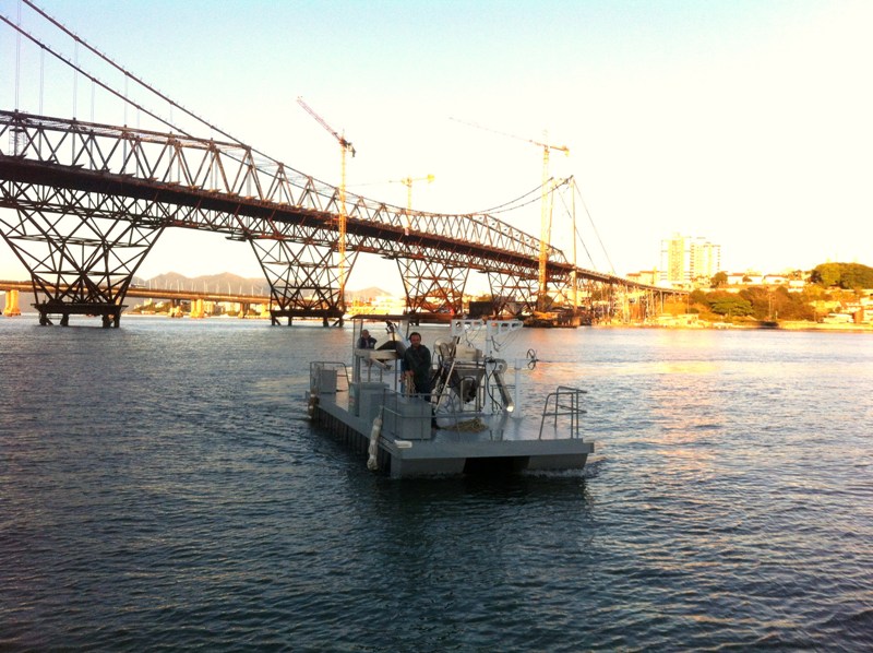 0-Embarcacao mecaniza colheita Mexilhao-Foto Cedap Epagri