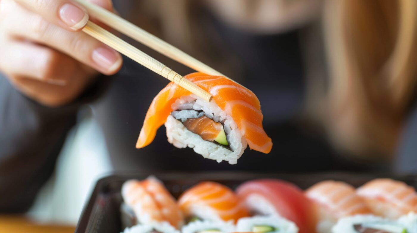 close-up-person-eating-sushi